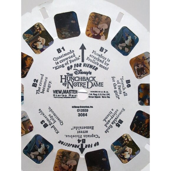 Viewmaster 3D Viewer Red Classic Vintage w/ Hunchback of Notre Dame Reels - Picture 4 of 11